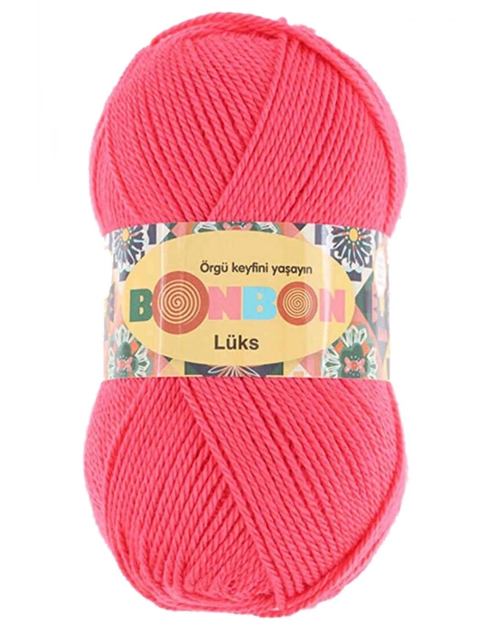 1 Adet Lüks Patik İpi Yünü Mercan 98299