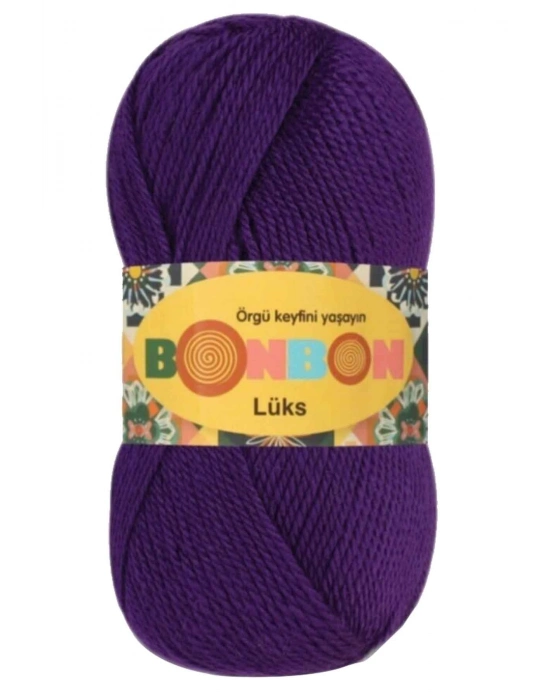 1 Adet Lüks Patik İpi Yünü Mor 98290