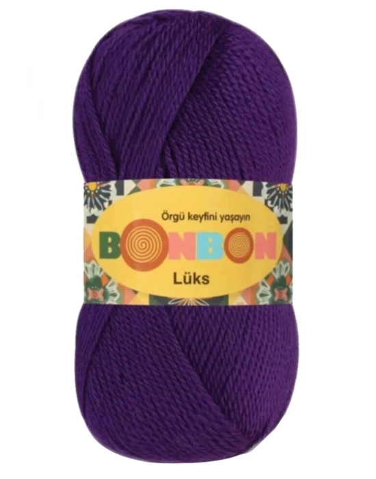 1 Adet Lüks Patik İpi Yünü Mor 98290