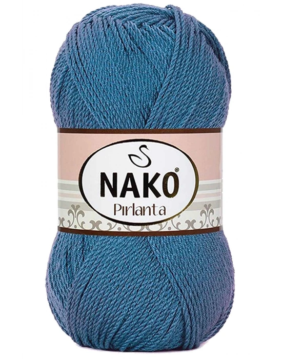 1 Adet Pırlanta Amigurumi El Örgü İpi Yünü Turkuaz 3409