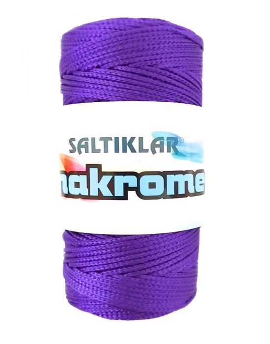 1 Adet Polyester Makrome İpi 4250 Mor 100 gr