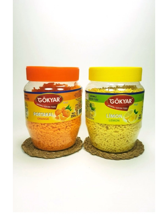 1 Adet Portakal + 1 Adet Limon Aromalı Toz Içecek Oralet 2x350 gr