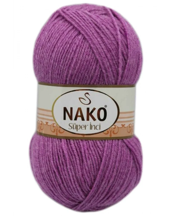 1 Adet Süper İnci El Örgü İpi 100 gr Eflatun 23315