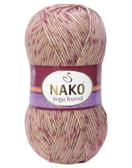 1 Adet Vega Tweed Premium Akrilik El Örgü İpi Yünü No: 31758
