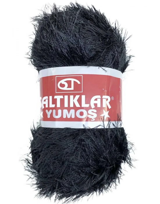 1 Adet Yumoş Sakallı El Örgü Ipi Yünü SİYAH