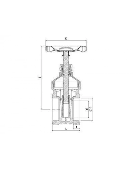 ® 1lik Şiber Vana Pirinç