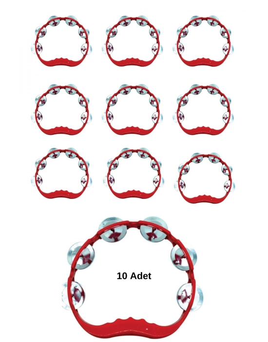 10 Adet 6 Metal Zilli Kına Gecesi Tefi Kına Malzemeleri