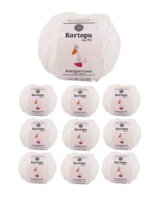 10 Adet Amigurumi El Örgü İpi 50gr 010