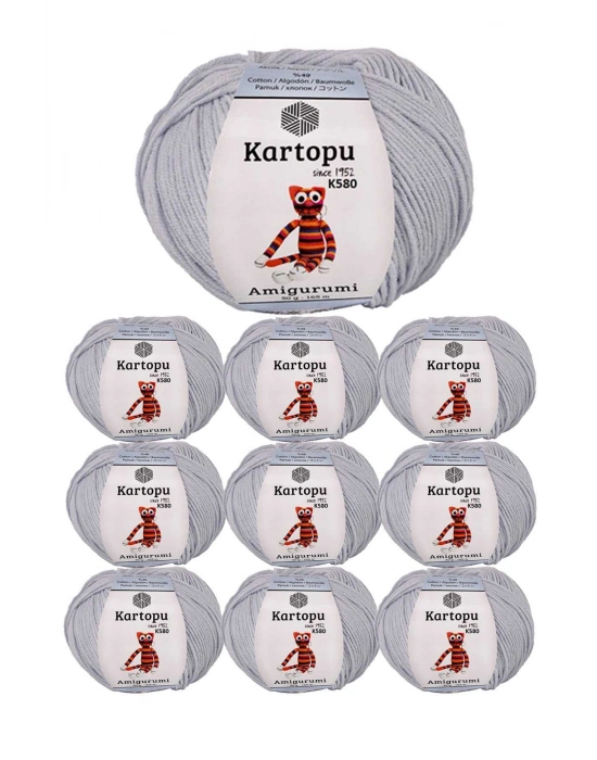 10 Adet Amigurumi El Örgü İpi 50gr 580