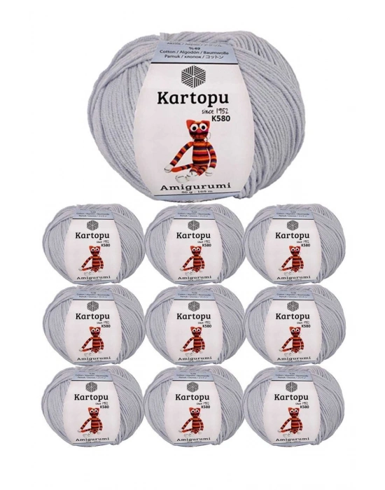 10 Adet Amigurumi El Örgü İpi 50gr 580
