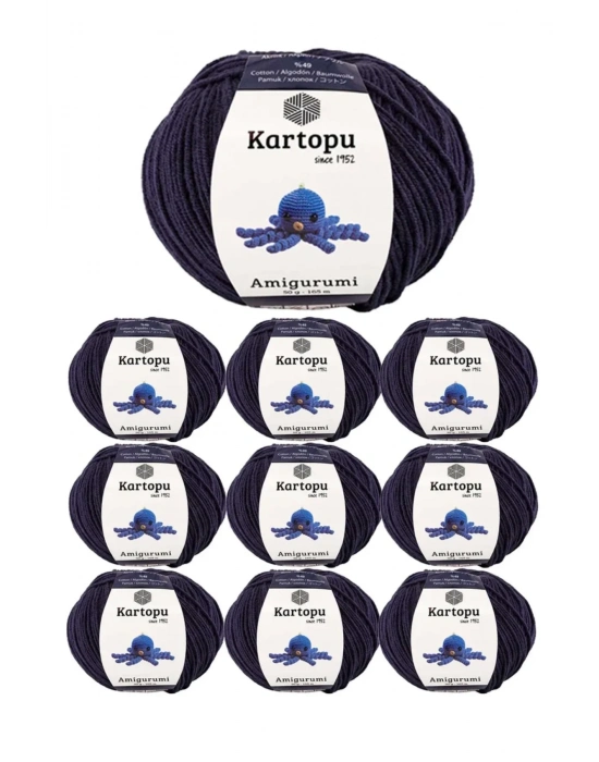 10 Adet Amigurumi El Örgü İpi 50gr 630