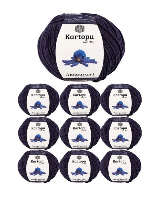10 Adet Amigurumi El Örgü İpi 50gr 630