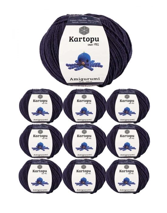 10 Adet Amigurumi El Örgü İpi 50gr 630