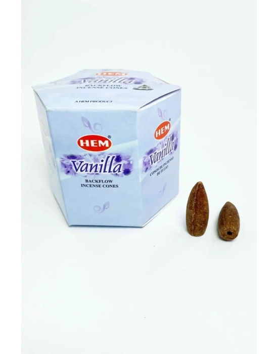 10 Adet Geri Akış Backflow Şelale Tütsü Konisi Tütsü Back Lotus Vanilla