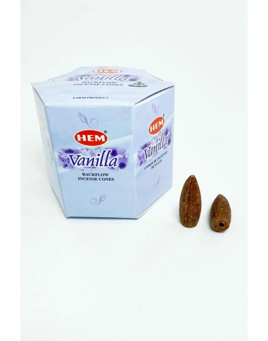10 Adet Geri Akış Backflow Şelale Tütsü Konisi Tütsü Back Vanilya Kokulu