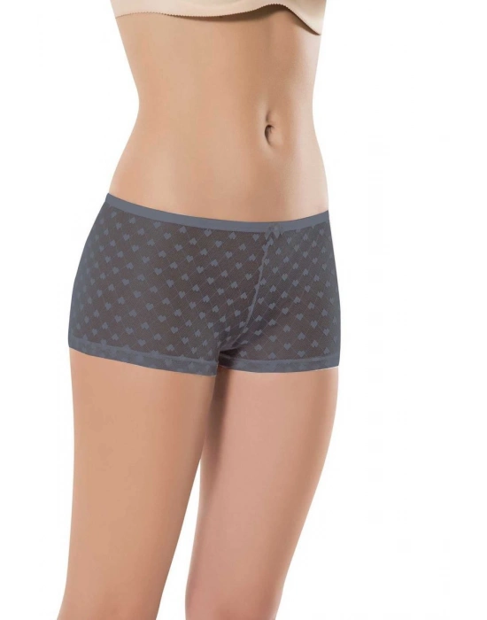 10 Adet Kadın Komple Tül Dantel Boxer Külot