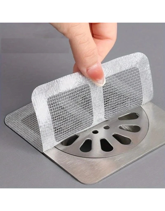 10 Adet Yapışkanlı Banyo Gider Koruyucu Saç Toplayıcı – Gider Böcek Koruyucu Gider Süzgeci