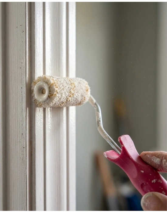 10 Cm Mini Boya Rulosu Seti 6 Adet Yedek Rulo Hediyeli Dar Alan Boyama Rulo Fırça