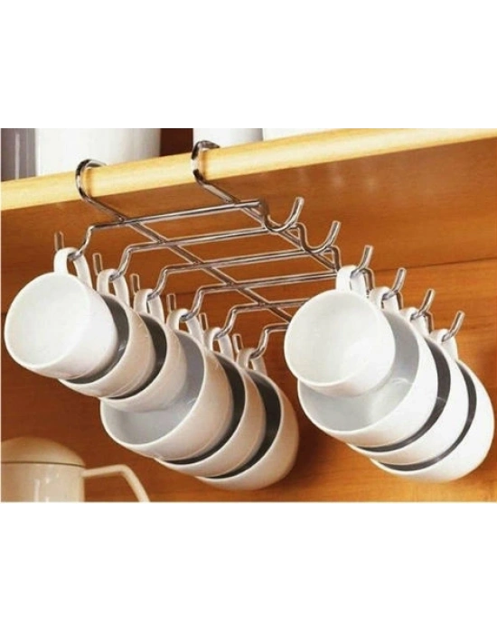 10 Kancalı Portatif Bardak Askılığı