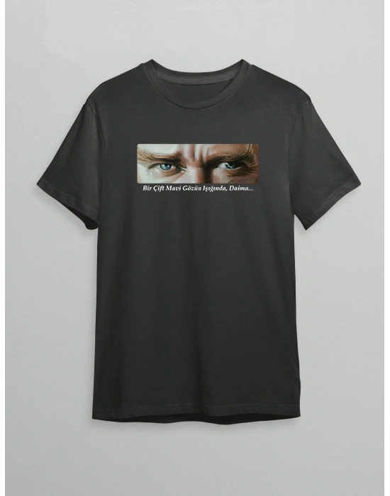 10 Kasım   Atatürk Baskılı T-shirt - Siyah -
