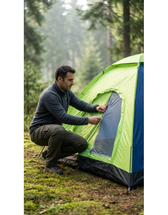 10 Kişilik Kolay Kurulumlu Kamp Çadırı (300x300x170)