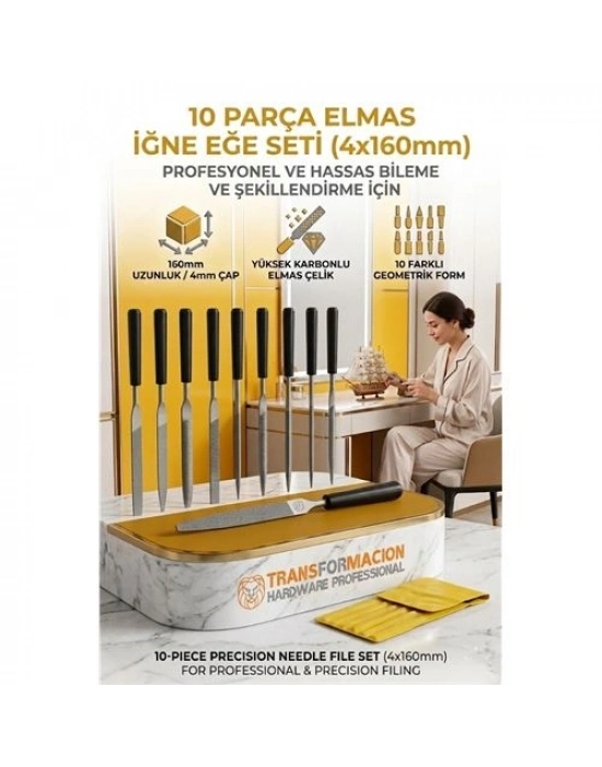 10lu İğne Eğe Seti 160mm | Saatçi Eğesi | Metal, Ahşap, Hobi, Modelcilik 723187