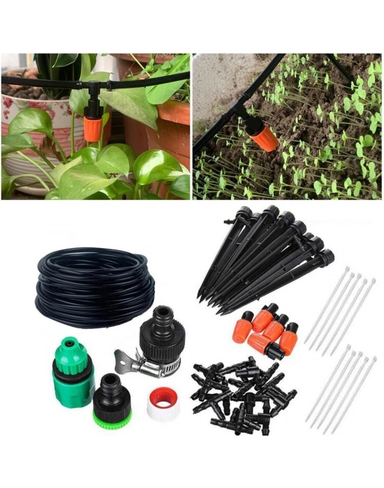 ®  10 Metre Bahçe Damlama Sulama Sistemi Seti Hortum ve Ek Parçaları