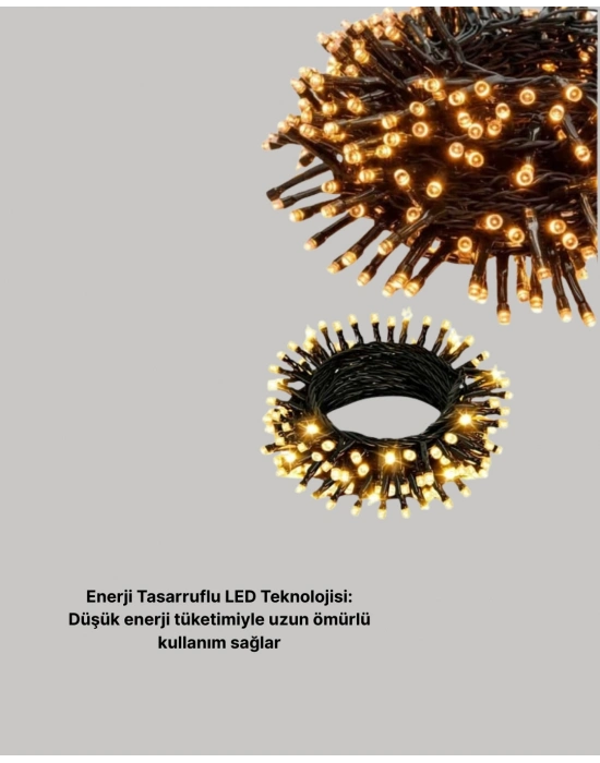 10 Metre LED Işıklı Dekoratif Parti ve Kutlama Aydınlatması