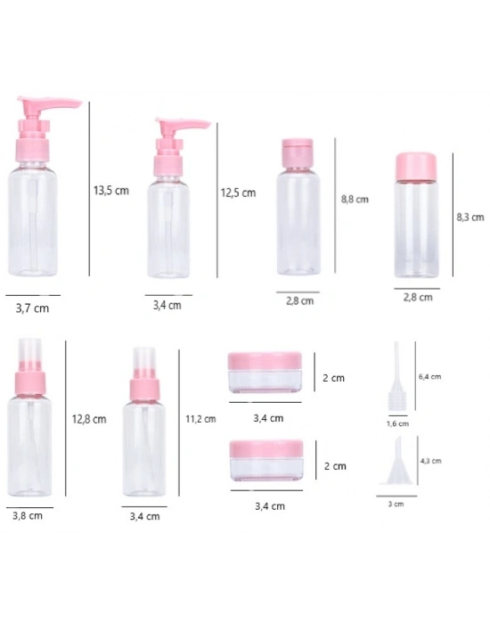 ® 10 Parça Seyahat  Sprey ve Boş Şişe Seti