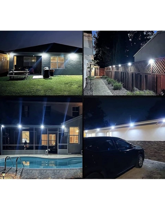 100 Led Dış Mekan Solar Aydınlatma Fotoselli Solar Lamba Hareket Sensörlü