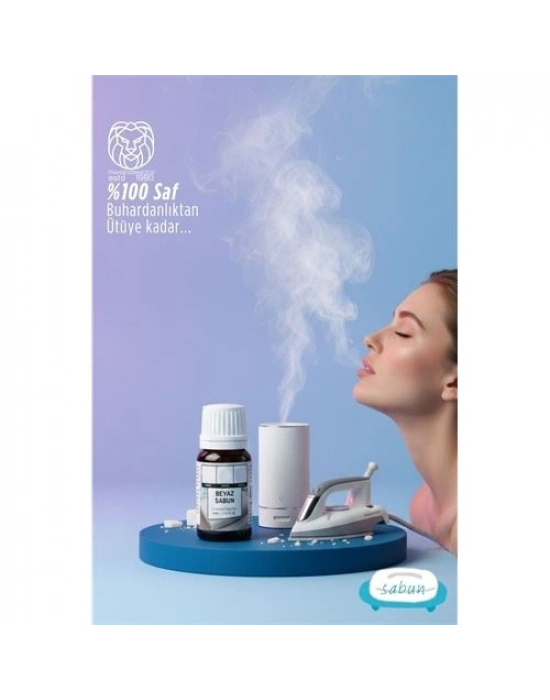 ® %100 Saf Beyaz Sabun Esansı - 10 ml Hiper-Konsantre Oda ve Ütü Kokusu
