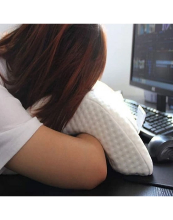 ®  % 100 Visco Kavisli Ortopedik Yıkanabilir Kumaş Kılıflı Bel Boyun Bacak Ağrıları İçin Yastık