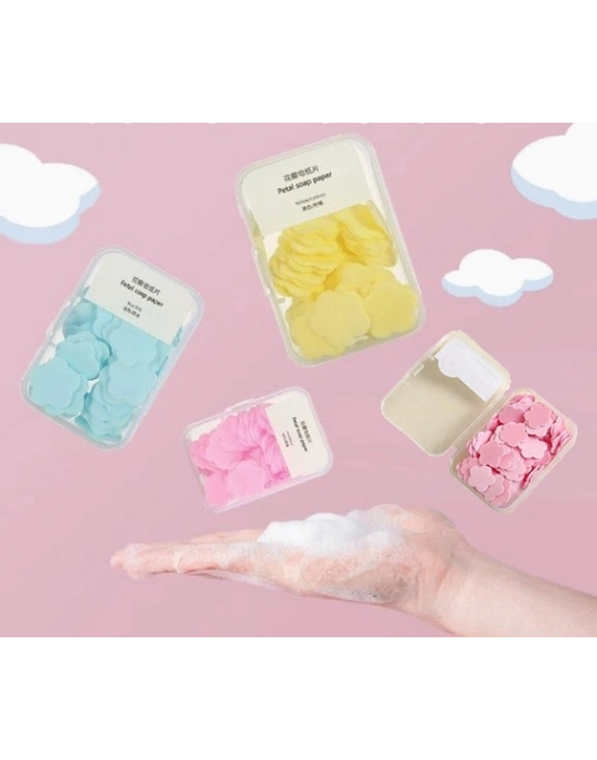 ® 100 Yaprak Eriyen Mini Parfümlü Kağıt Sabun