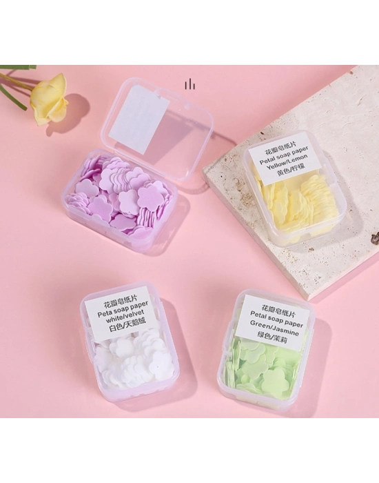 ® 100 Yaprak Eriyen Mini Parfümlü Kağıt Sabun