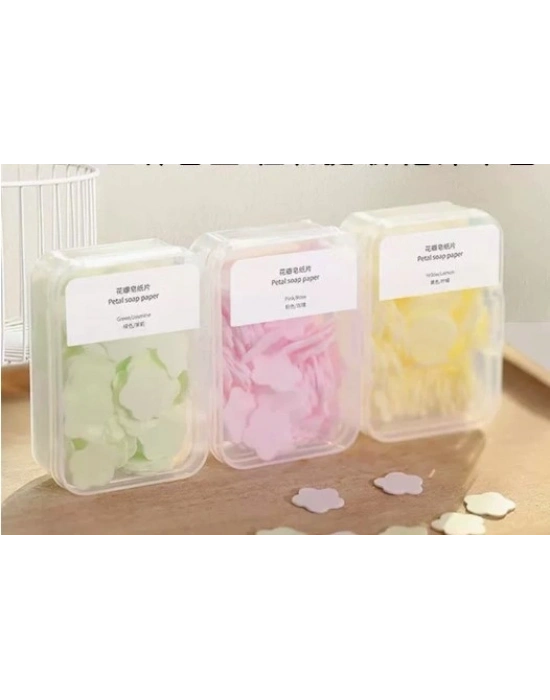 ® 100 Yaprak Eriyen Mini Parfümlü Kağıt Sabun