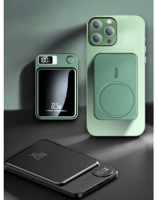 10.000 mAh Wireless Şarjlı Powerbank