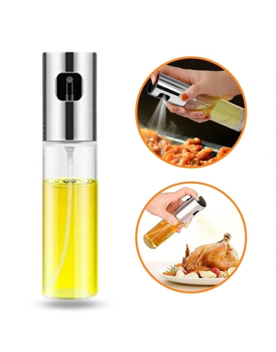 ®  100ml Kapasiteli Şeffaf Spreyli Yağdanlık Sosluk Yağ Püskürtücü Yağ Şişesi