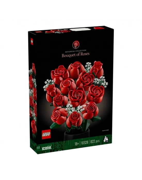 ® 10328 ® icons Botanical Collection - Gül Buketi 822 parça +18 yaş