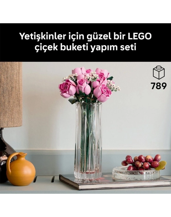 10374  iconic Botanicals Pembe Gül Buketleri 789 parça +18 yaş