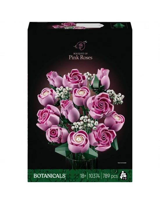 10374  iconic Botanicals Pembe Gül Buketleri 789 parça +18 yaş