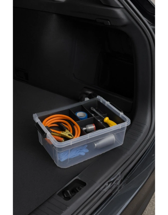 10,5 L Şeffaf Saklama Kutusu & Organizer Düzenleme Kutusu