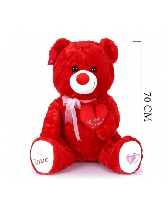 1054 KRM TIKIL AYI 70 CM KIRMIZI