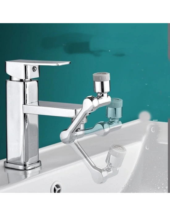 1080 Derece Dönebilen Robotik Kol Musluk Başlığı - Musluk Uzatma Aparatı Ucu