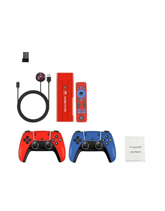 ® 10K HD Android Oyun Konsolu 64GB Çift Kumandalı TV Stick