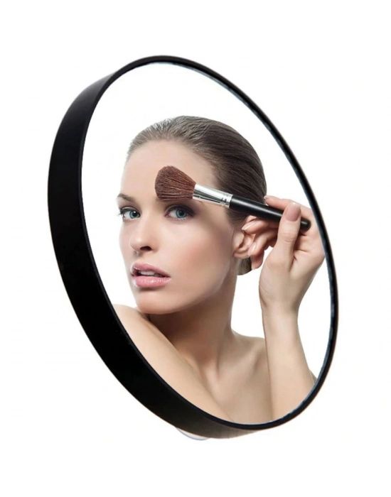®  10x Büyüteçli Vantuzlu Pratik Kullanışlı Makyaj Lens Traş Aynası