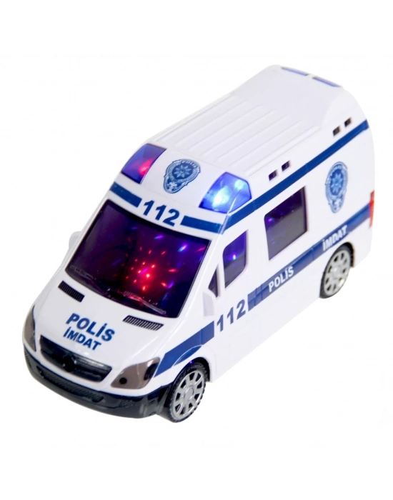 112 Polis İmdat 3D Işıklı Sesli Polis Aracı