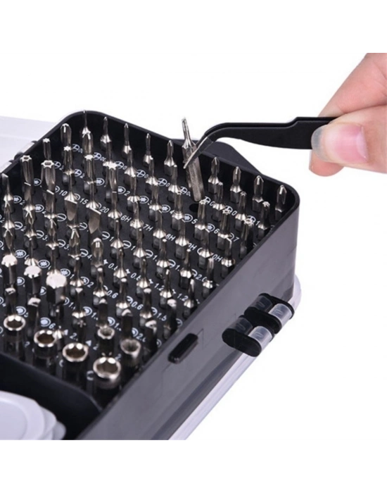 ®  115 in 1 Hassas Tornavida Onarım Alet Manyetik Sürücü Kitli Elektronik Hassas Tornavida Seti