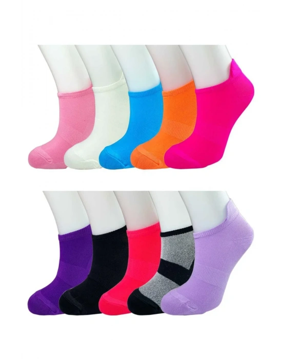 12 Adet Neon Parlak Renk Yumuşak Kadın Bilek Çorap
