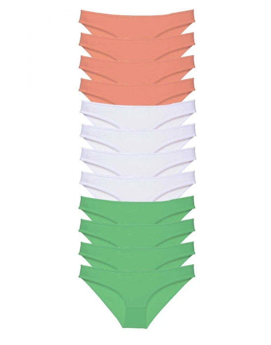 12 adet Süper Eko Set Likralı Kadın Slip Külot 510