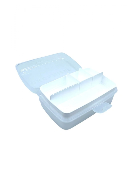 ®  12 Bölmeli Çok Amaçlı Takı Toka Kutusu Dikiş Kutusu Kapaklı Organizer Kutusu Bölmeli Kutu